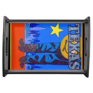 Texas Lone Star Serving Tray