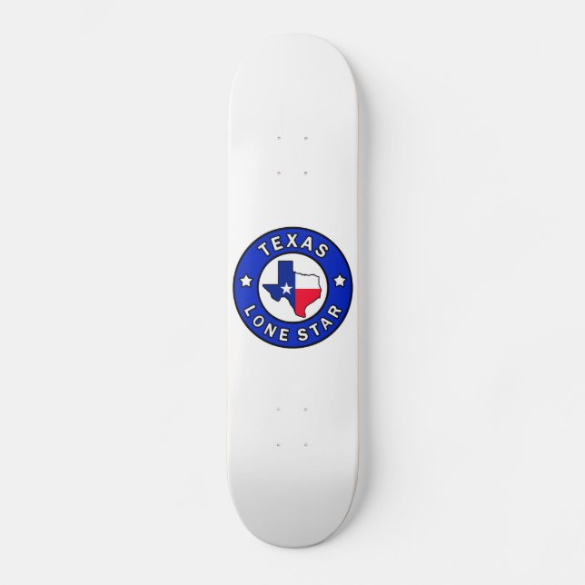 Texas Lone Star Skateboard Deck (Front)