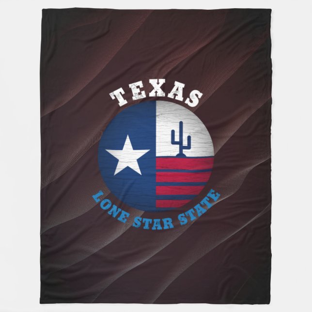 TEXAS LONE STAR STATE FLAG FLEECE BLANKET (Front)