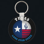TEXAS LONE STAR STATE FLAG KEYCHAIN<br><div class="desc">Designed by Madjack Tees. 

Texas is a state in the South Central region of the United States. It is the second largest U.S. state by both area (after Alaska) and population (after California).</div>