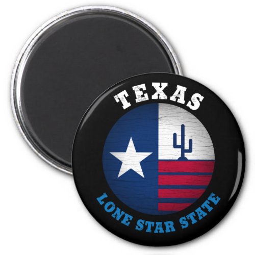 TEXAS LONE STAR STATE FLAG MAGNET