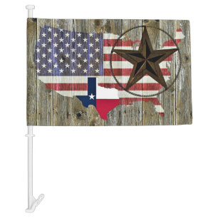 Texas Lone Star State Flag Map