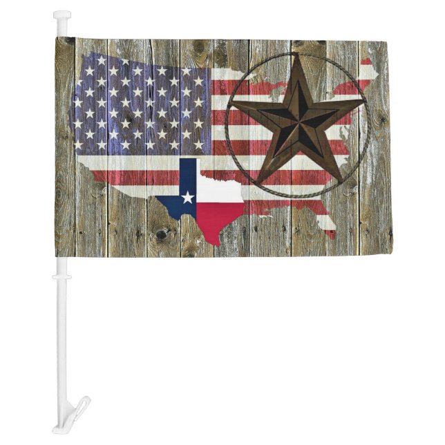Texas Lone Star State Flag Map (Front)
