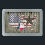 Texas Lone Star State Flag Map Belt Buckle<br><div class="desc">Texas</div>