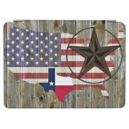 Texas Lone Star State Flag Map iPad Air Cover