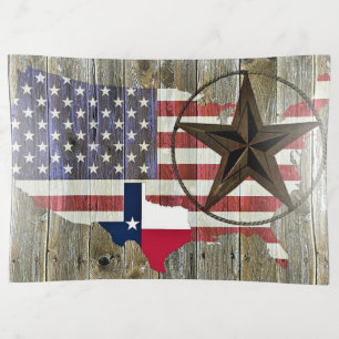 Texas Lone Star State Flag Map Trinket Tray