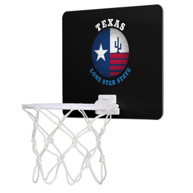 TEXAS LONE STAR STATE FLAG MINI BASKETBALL HOOP (Left)