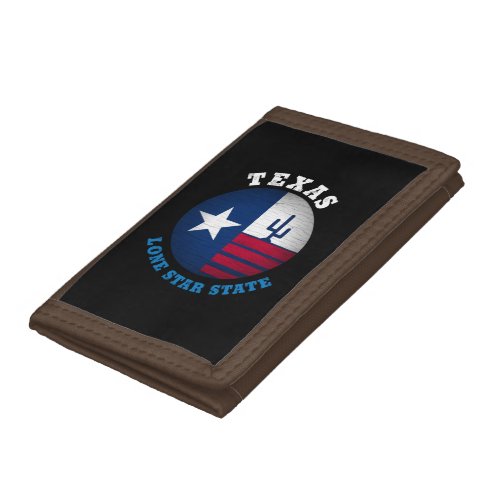 TEXAS LONE STAR STATE FLAG TRIFOLD WALLET