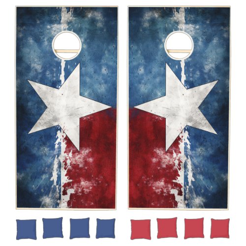 Texas Lone Star State Inspired Flag Cornhole Set