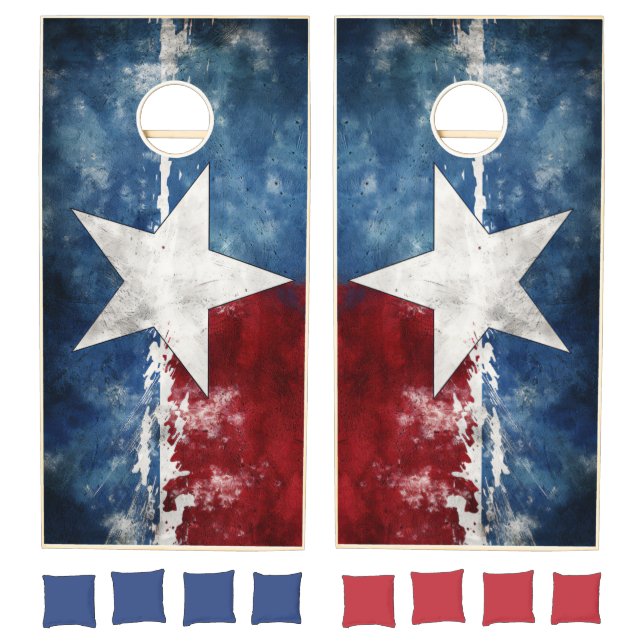 Texas Lone Star State Inspired Flag Cornhole Set (Set)