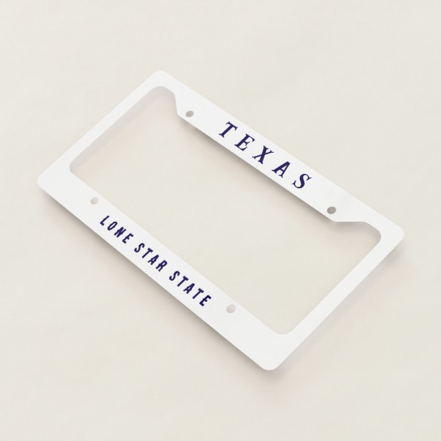 TEXAS, Lone Star State License Plate Frame (3/4)