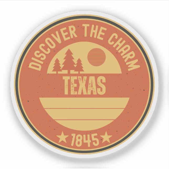 Texas Lone Star State - Southern Charm Gift  Sticker (Front)