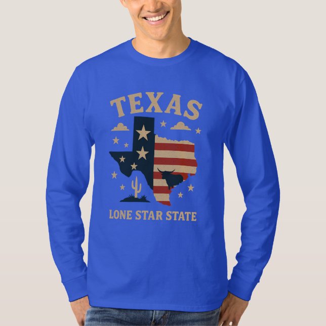 Texas Lone Star State – Symbol of Strength and Ide T-Shirt (Front)