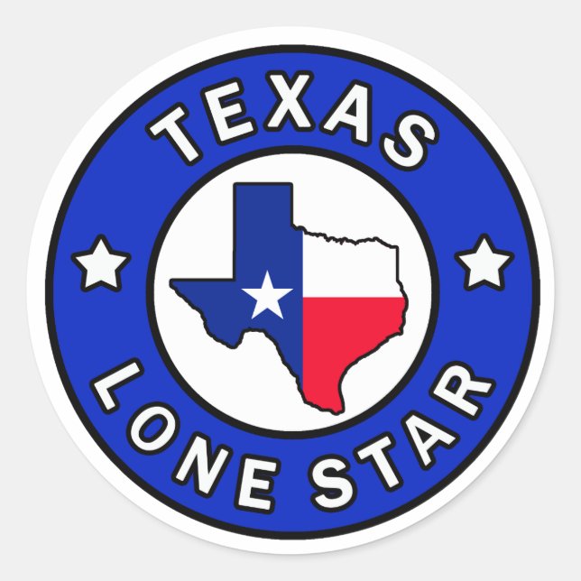 Texas Lone Star sticker (Front)