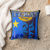 Texas Lone Star Throw Pillow (Blanket)
