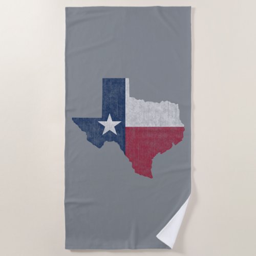 Texas Lone Star Vintage Austin Dallas Houston Beach Towel