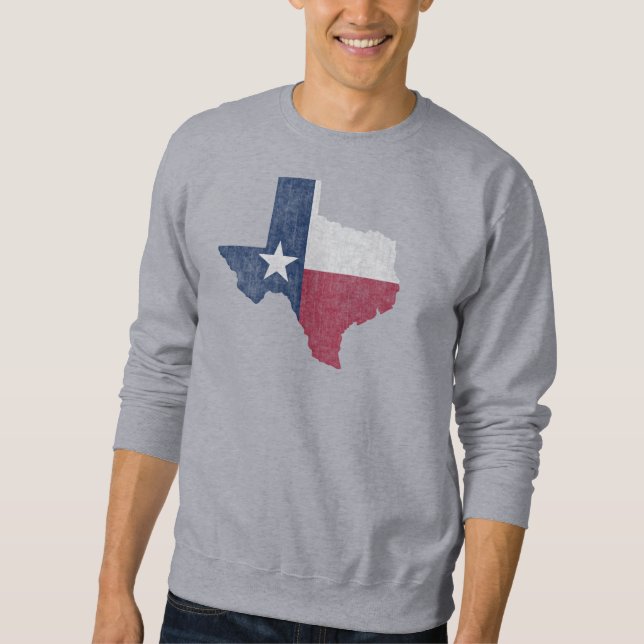 Texas Lone Star Vintage Austin Dallas Houston Sweatshirt (Front)