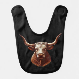 Texas Longhorn Baby Bib