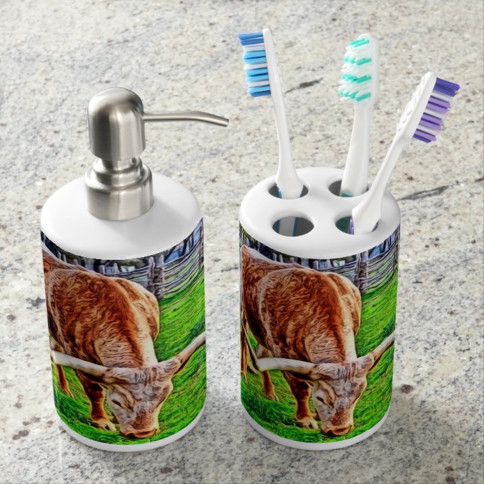 Texas Longhorn Bathroom Set Zazzle Texas Longhorn Bathroom Set Zazzle