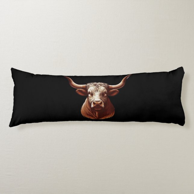 Texas Longhorn Body Pillow (Front)