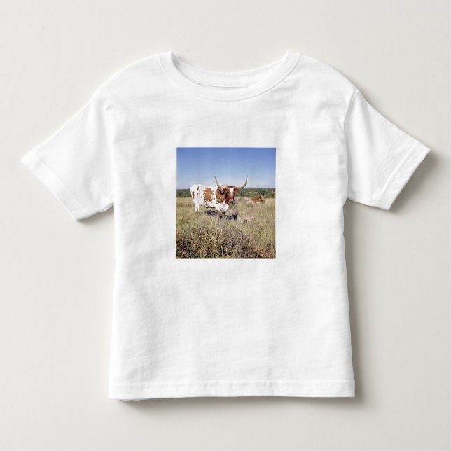 Texas Longhorn Breed (photo) Toddler T-shirt (Front)