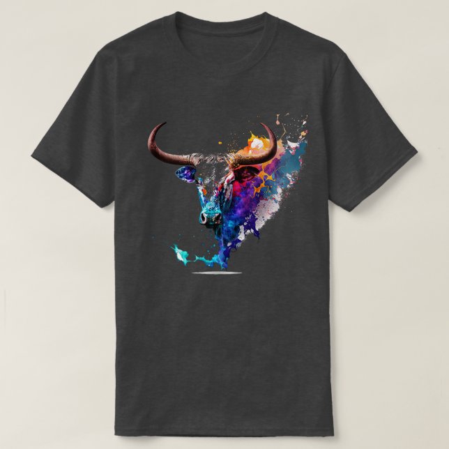Texas Longhorn Bull 1 T-Shirt (Design Front)