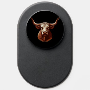Texas longhorn bull PopSocket