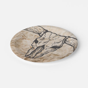 Texas Longhorn Bull Skull Paper Plates