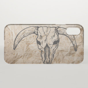 Texas Longhorn Bull Skull iPhone X Case