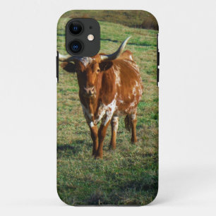 Texas Longhorn Cattle Cow Photo Rustic iPhone 11 Case