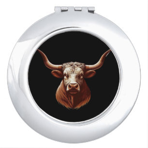 Texas Longhorn Compact Mirror