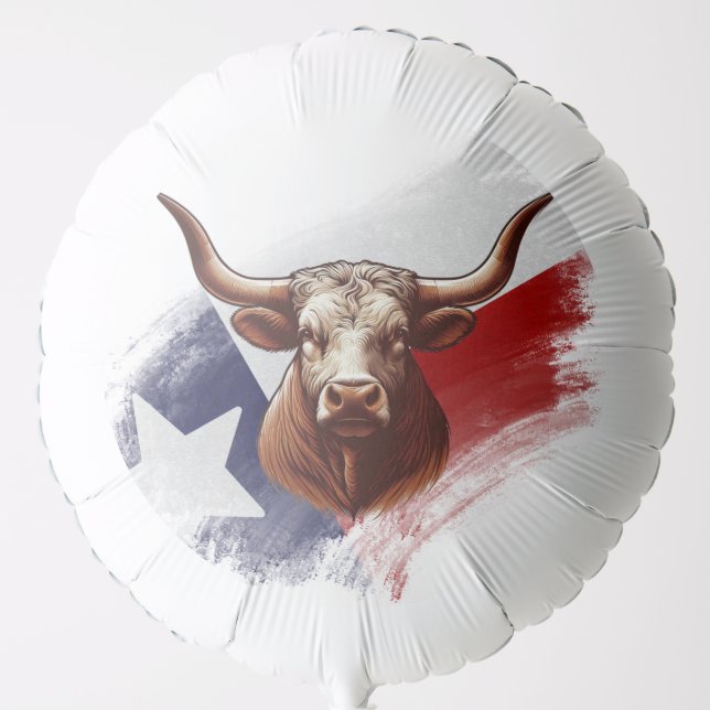 Texas longhorn cow balloon (Front)
