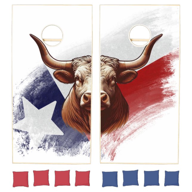 Texas longhorn cow cornhole set (Set)