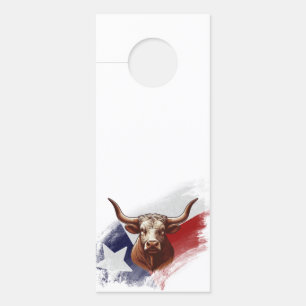 Texas longhorn cow door hanger