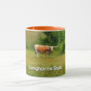 Texas Longhorn Cow Farm Fan Mug Cup