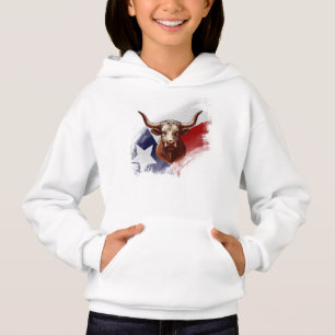 Texas longhorn cow hoodie