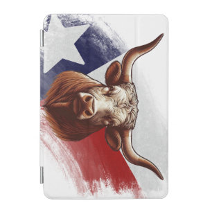 Texas longhorn cow iPad mini cover