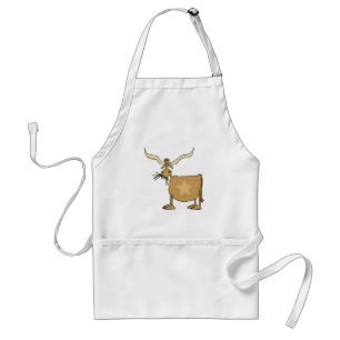 Texas Longhorn Cow with Star Adult Apron