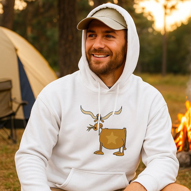 Texas Longhorn Cow with Star Hoodie (Creator Uploaded)
