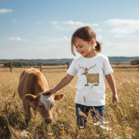 Texas Longhorn Cow with Star