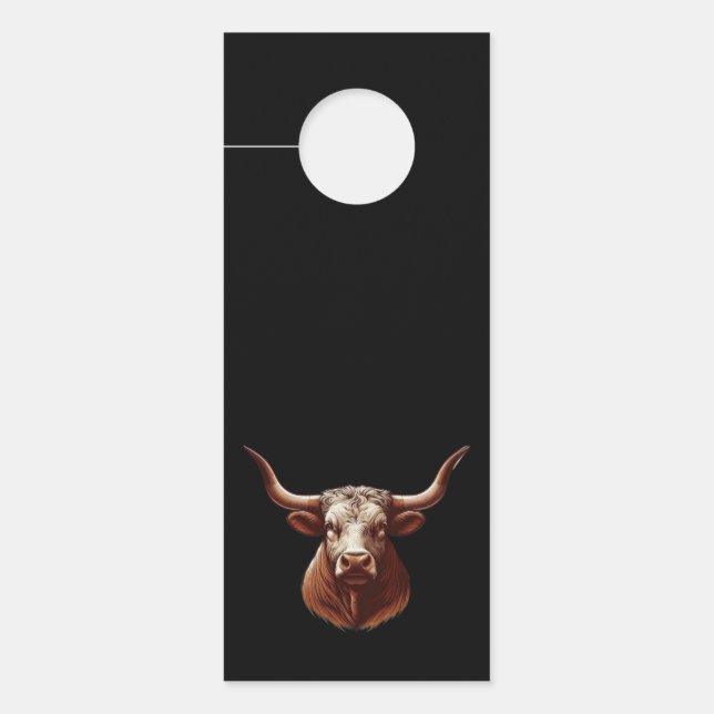 Texas Longhorn Door Hanger (Front)