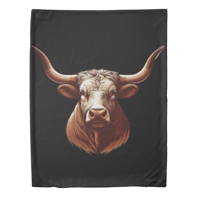 Texas Longhorn Duvet Cover (Front)