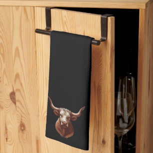 Texas Longhorn Kitchen Towel