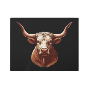 Texas Longhorn Metal Print