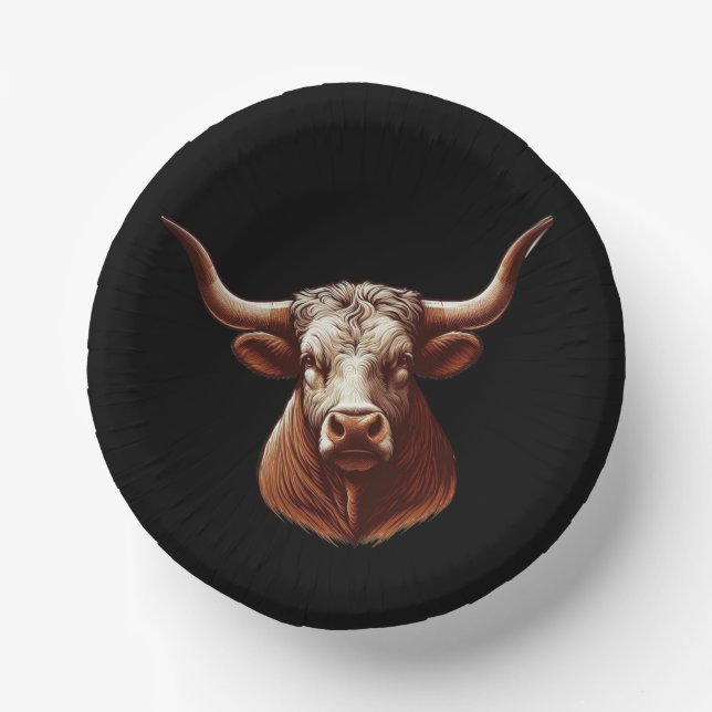 Texas Longhorn Paper Bowls (Front)