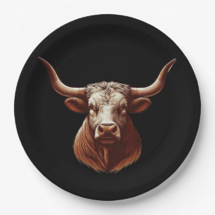Texas Longhorn Paper Plates