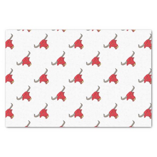 Texas Longhorn Red Bull Drawing Tissue Paper