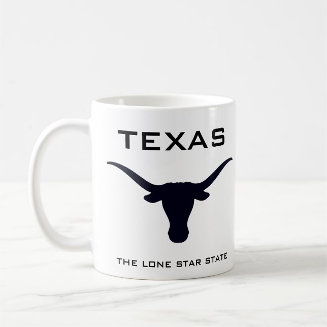 Texas Longhorn The Lone Star State Coffee Mug (Left)