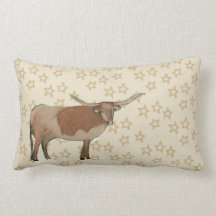 Texas Longhorn throw pillow
