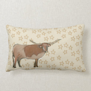 Texas Longhorn throw pillow